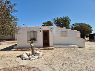 House in El Castillo. Campo rústico en aspe