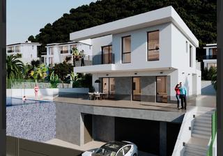 Xalet  Reí luis. Villa de nueva construcción en finestrat con vistas al mar y viv