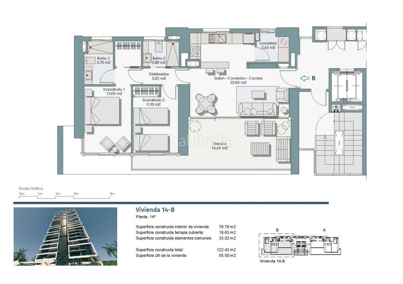 Foto aa7f984d-345c-44d7-b85e-468e06378f98. Apartament amb piscina a Rincón Bajo Benidorm