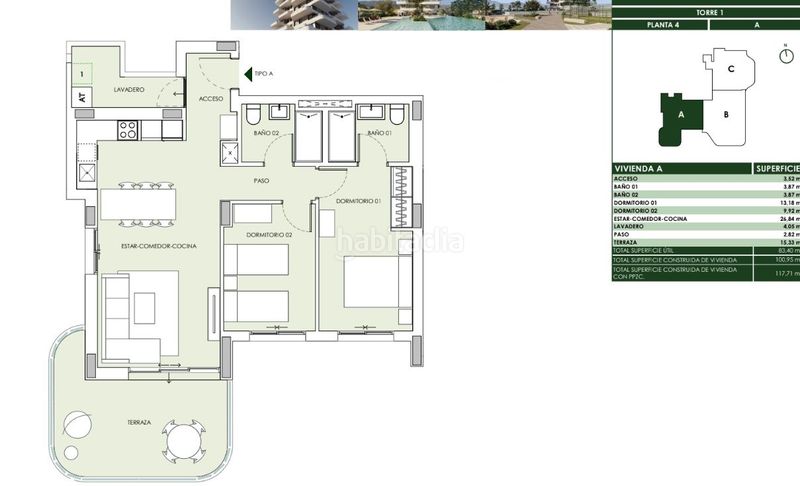 Foto 45e1e888-5e63-4a17-b69d-206a9de088ae. Apartament amb piscina a Marisol Park - Ortembach - Los Almendros Calp