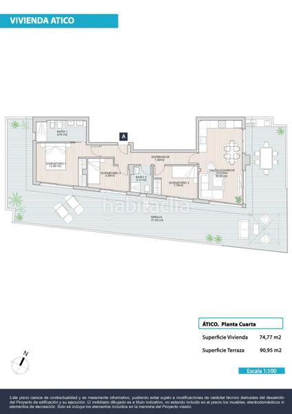 Foto ff0d5143-a204-4b8d-aa93-68e2a5e9a303. Dachwohnung mit pool in Las Piscinas Naturales Torrevieja
