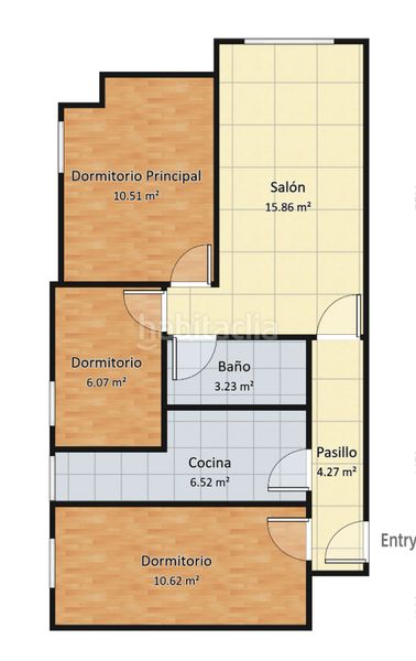 Foto e5d111e9-70b3-43f6-9e6d-36c620b6ee91. Flat with heating in San Isidro Getafe