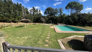 Miete Bauernhof in Ponent 147. Masía con piscina, terreno cultivable, vistas panorámicas al mon