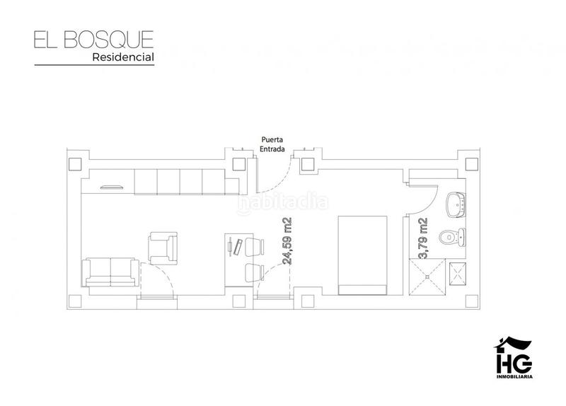 Foto b84e011d-bd49-41a3-bb99-bbf13ba386fa. Rent studio with heating in El Bosque Villaviciosa de Odón