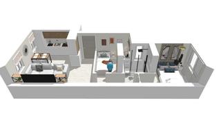 Pis a Pueblo Nuevo. Estupendo y luminoso piso reformado, de 51 m2 y 2 dormitorios, p