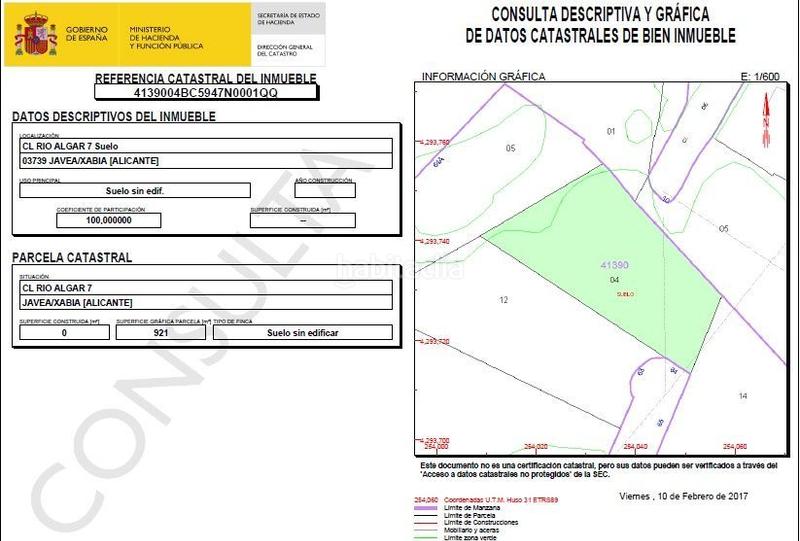 Foto 191b714f-b13b-428e-80aa-a0b2f4a1774b. Terreny residencial a Partida Comunes-Adsubia Xàbia