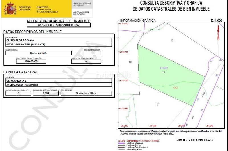 Foto 6f012a0f-47b4-4414-8f99-fd1c23323d58. Terreno residenziale in Partida Comunes-Adsubia Xàbia