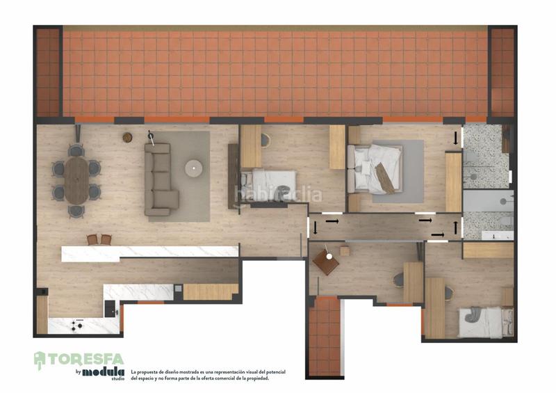 Foto 71a27867-ed21-42c9-923f-59ca628c11ce. Penthouse in Font Verda Granollers