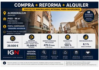 Pis  Calle mérida. Ideal invesor. proyecto de rehabilitación integral + alquiler  p