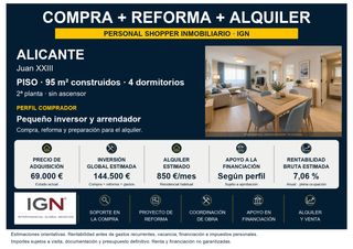 Pis a Juan XXIII. Personal shopper ign: compra, reforma y alquiler en juan xxiii