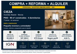Appartamento in Cieza. Personal shopper ign: compra, reforma y alquiler en cieza