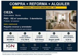 Appartamento in Cieza. Personal shopper ign: compra, reforma y alquiler