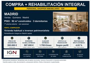 Appartamento in Ventas. Piso para reformar con ascensor y garaje en ventas
