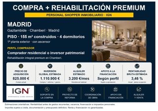 Pis a Gaztambide. Piso premium a reformar en gaztambide, madrid