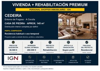 Mas à Cedeira. Vivienda + rehabilitación premium en cedeira