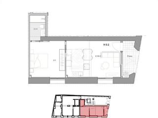Pis a Centrevila. Piso de obra nueva de 1 dormitorio en venta en vilanova i la gel
