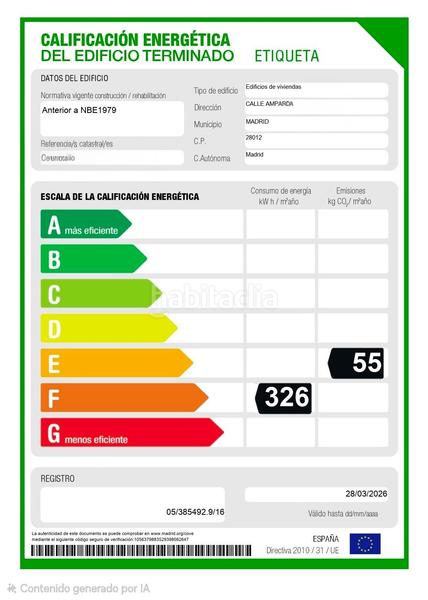 Foto a0d33ff2-db74-4b39-a1c4-9167d12055af. Appartement avec chauffage dans Embajadores-Lavapiés Madrid