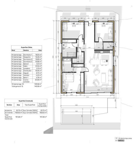 Foto 9f0f94bc-40d0-4255-a1d1-cb641750d3be. Chalet  nuevo 4hab., piscina privada, garaje y gran jardín en Llagostera