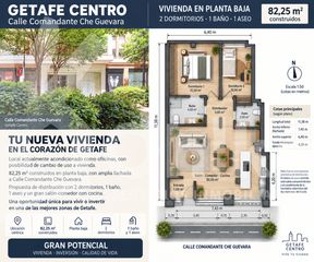 Appartamento in Centro. Vivienda de 2 dormitorios y 2 baños con garaje en pleno getafe c