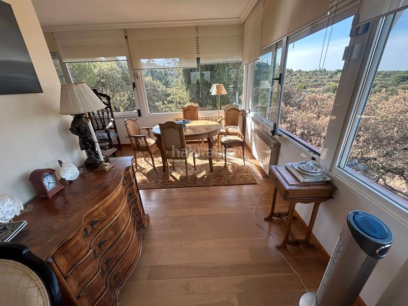 Foto 1e0edd5c-06be-4fef-a307-42e2cd5c9578. Chalet with fireplace heating pool in La Berzosilla Torrelodones