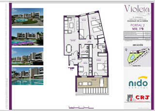 Appartement à Calle el aliso 16. Residencial violeta e2 1b, piso 3 dormitorios
