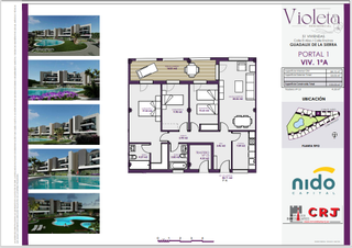 Appartement à Calle el aliso 26. Residencial violeta e1 1a 3 dormitorios