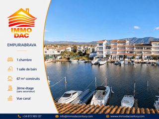 Apartamento en Port Banyuls - Port Alegre - Port Empordà. Apartamento luminoso con vista al canal en una zona privilegiada