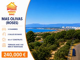 Apartament  Carrer oslo. Apartament de 3 habitacions a mas oliva (roses) amb terrassa pri