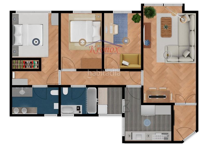 Foto 56c3b561-11fb-456e-a14d-fb7541c81cc4. Piso vivienda de 3 dormitorios y dos baños. urb. privada, garaje y piscina. en Madrid