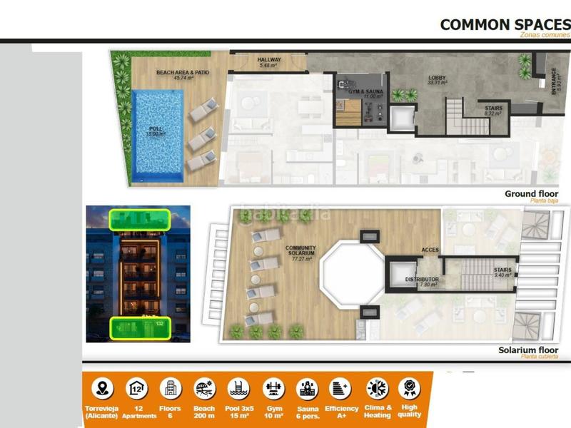 Foto 3cbf8f87-eb9a-4a90-a0d2-8c622d062ae4. Appartement avec chauffage piscine dans Las Piscinas Naturales Torrevieja