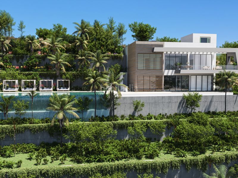 Foto 5949cc5d-5501-4388-b6ff-6b8eec6ebb97. Chalet esta villa exclusiva en Elviria combina arquitectura moderna con un entorno natural privilegiado, ofreciendo vistas despejadas al en Marbella