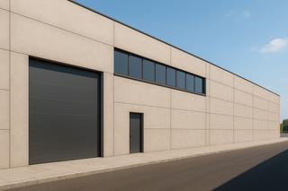 Lloguer Nau industrial a Palau. Nau adossada “com nova”, diàfana i modular, amb façana moderna,