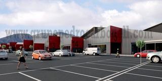 Lloguer Nau industrial a Caracter poligono industrial boch 84a. Alquiler naves comerciales fachada a carretera