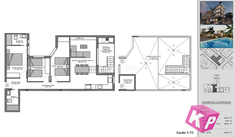 Foto f4bcd643-28f0-4b1a-99de-775ede90f16d. Penthouse with parking pool in Norte Santa Pola