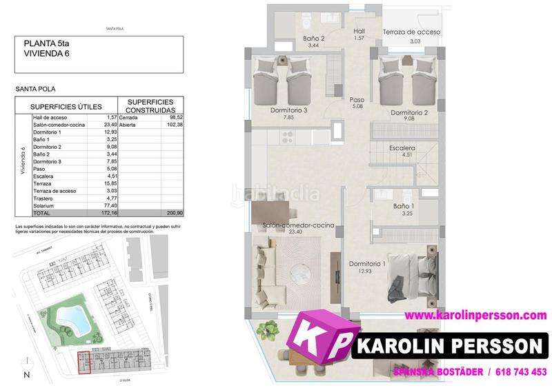 Foto a43bf67c-7b29-4f53-94a1-f7e5c28d55f9. Àtic amb aparcament piscina a Playa Tamarit-Playa Lissa Santa Pola