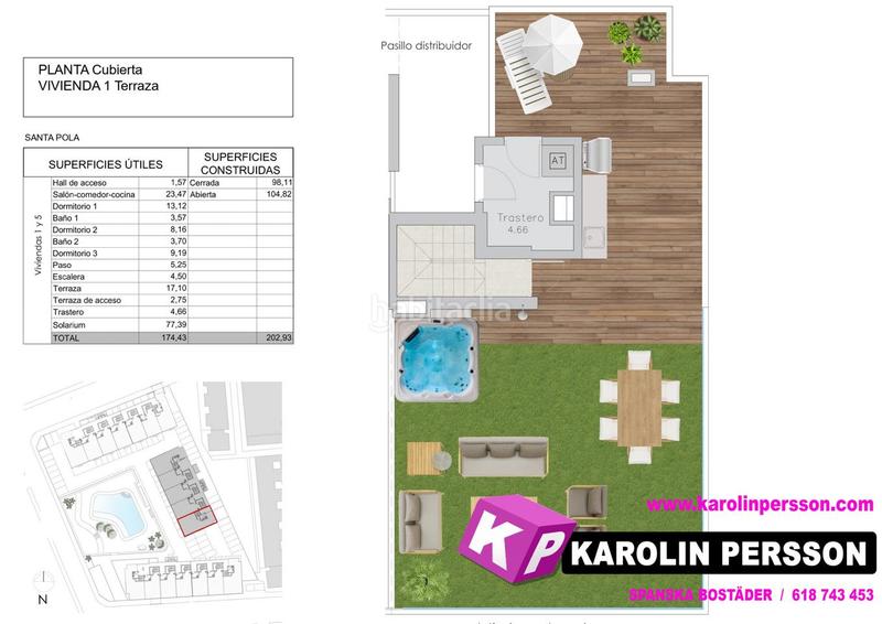 Foto 3b9e04da-62dd-4195-a24d-5c6baa2e1e3d. Àtic amb piscina a Playa Tamarit-Playa Lissa Santa Pola
