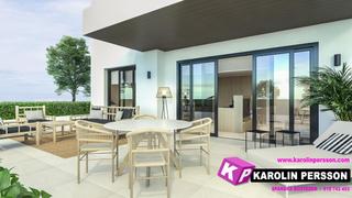 Rez-de-chaussée  Carrer josé gonzález. Nueva vivienda con muy grande terraza particular, piscina comuni