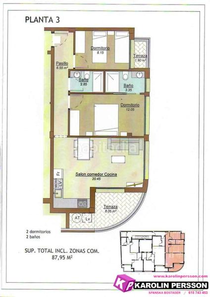 Foto 73b201f6-6282-4de5-9345-06b1fa724ff1. Flat with pool in Las Piscinas Naturales Torrevieja