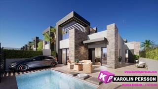 Casa  Miguel hernández. Lujosos chalets independientes con piscina opcional