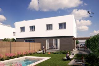 Doppelhaus  Luzaga 25. Vive cabanillas  chalets pareados de obra nueva en cabanillas de