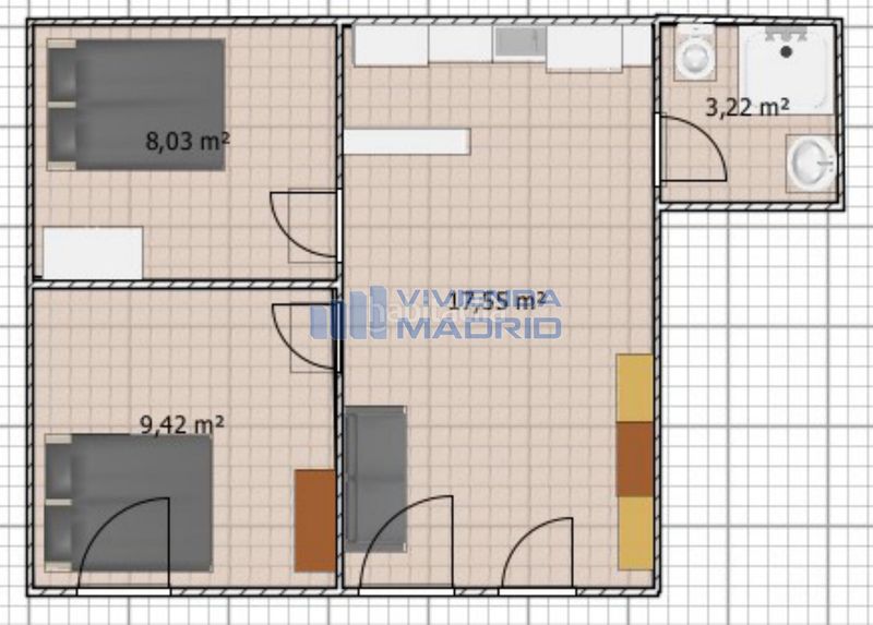 Foto 8a2a0c8f-8c83-4cde-b3d0-3cd48c11f081. Pis amb calefacció a Palomeras Sureste Madrid