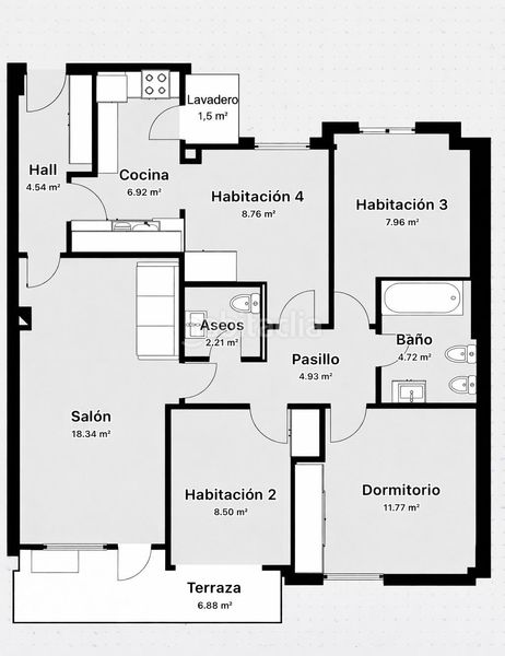 Foto 15dab03a-f1cb-4872-9338-df6efd31a854. Pis amb aparcament a Alameda de Osuna Madrid