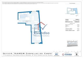 Pis a Aragón 4. Piso 1 dormitorio con aerotermia en el centro de cabanillas