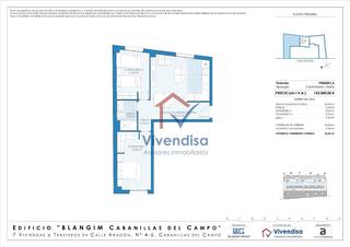 Appartement en Aragn 4. Piso 2 dormitorios con aerotermia en el centro de cabanillas