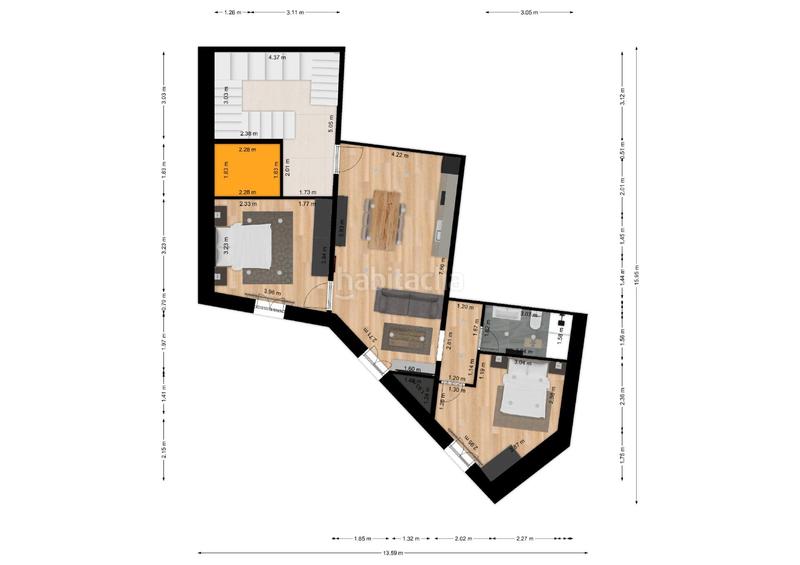 Foto fe58bf76-5d48-44a3-8c45-169b500afa87. Piso en carrer carrer alt 26 piso rehabilitado en el centro del vendrell atico b en Vendrell (El)