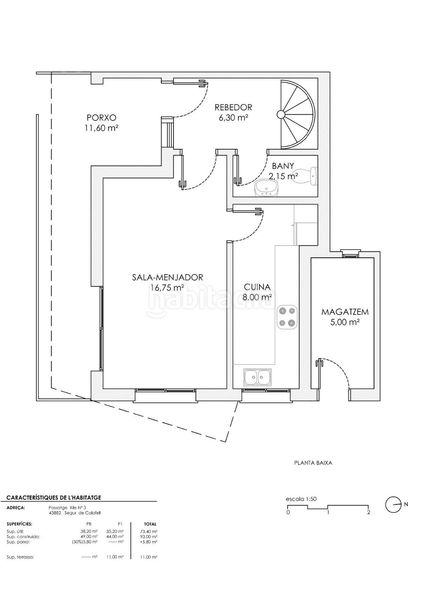 Foto f2636f2b-436b-4b78-965b-395f306306ca. Casa aparellada amb calefacció a Segur de Calafell nucli urbà Segur de Calafell