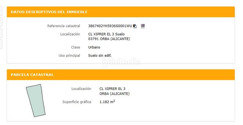 Foto 5bb43055-8065-4f27-bd7a-98fb6b566265. Wohngrundstück in carrer el xiprer 3 in Orba