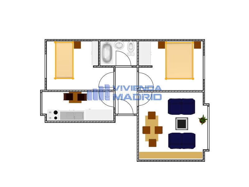 Foto 65bbba9f-035c-4ea5-8d10-c7656d408b29. Appartamento con riscaldamento in Numancia Madrid