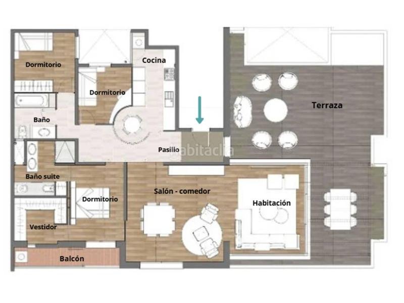 Foto 55d00348-ad79-41f9-96a5-421168459376. Piso  en venta con terraza y vistas a la montaña sant joan despi centro en Sant Joan Despí
