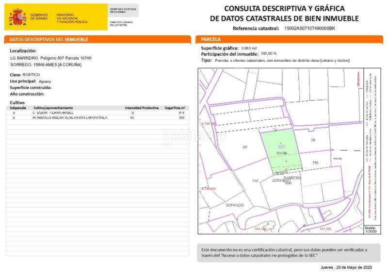 Foto 65c894ca-3a09-41b9-a627-9c8dd9834dcb. Terreno residencial en área de Ames Ames